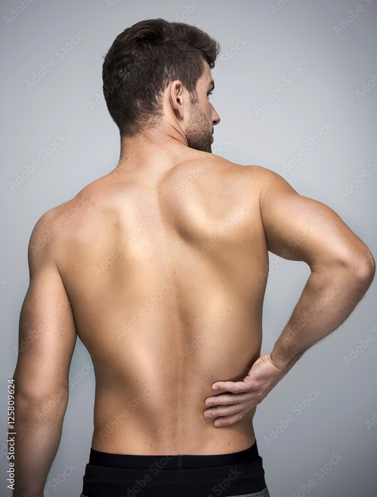 Fototapeta premium Man with back pain 