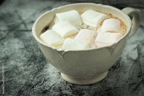 A Cup of Hot Chocolate With Marshmallows