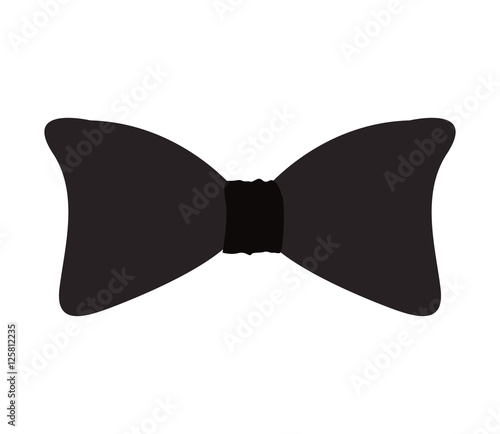 bow tie accessory icon over white background. vector illustration