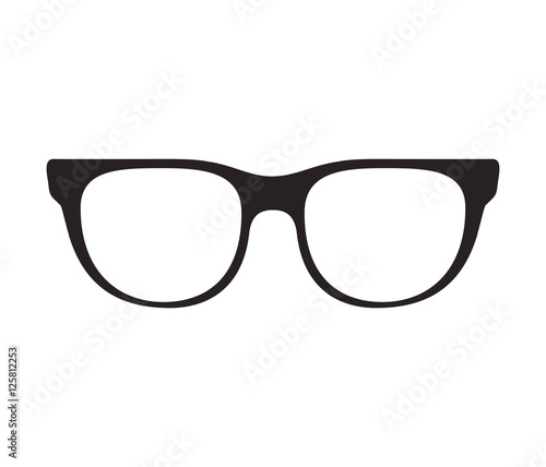 glasses optical accessory icon over white background. vector illustration