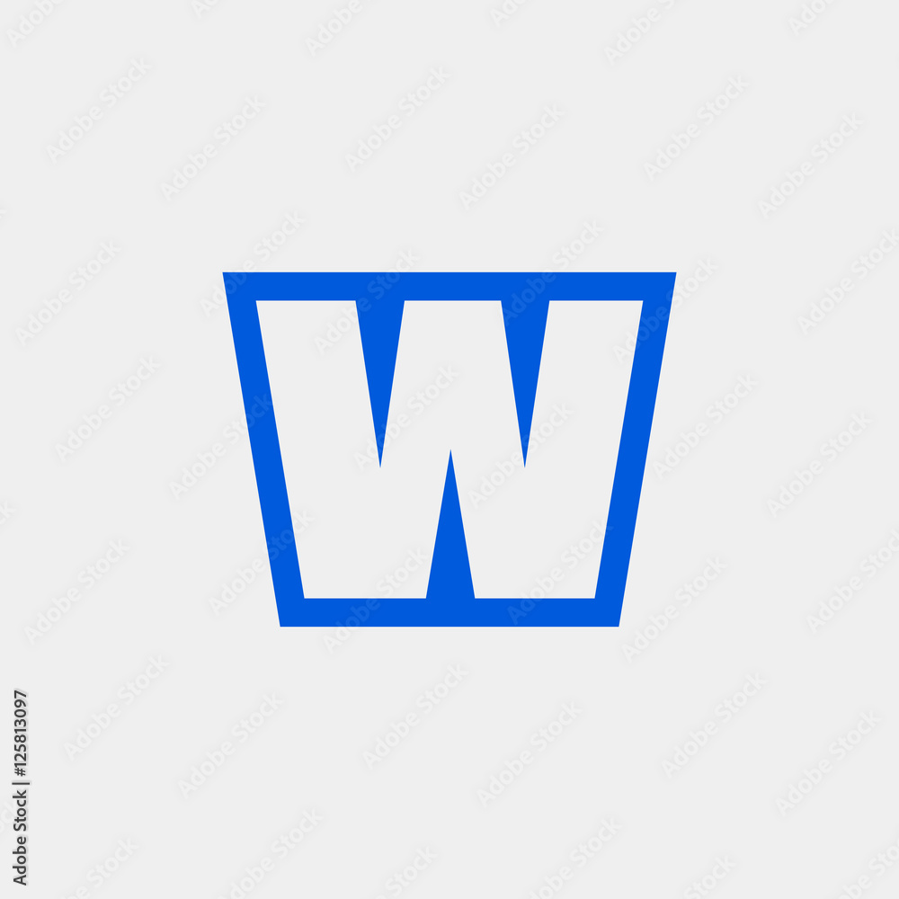 Letter W vector, logo. Useful as branding symbol, corporate identity ...