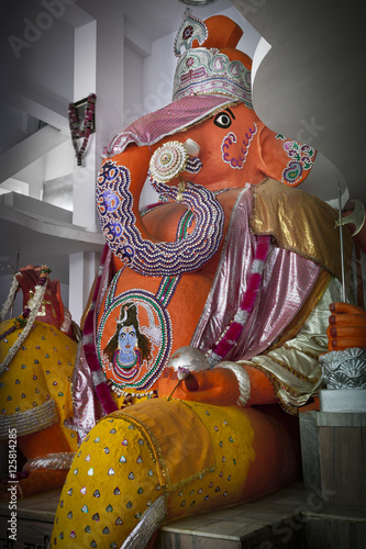 Ganesh statue (8 meters tall), Bada Ganapati Temple, Indore, Madhya Pradesh, India photo