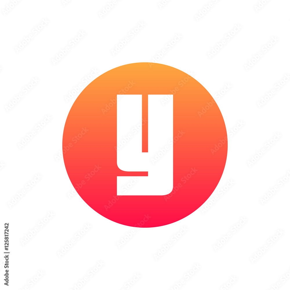 Letter Y vector, logo. Useful as branding symbol, identity, alphabet element, circle app icon, clip art and illustration. Letter Y vector, logo. Useful as branding symbol, identity, alphabet element, circle app icon, clip art and illustration.