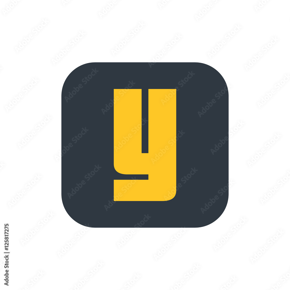 Letter Y vector, logo. Useful as branding symbol, identity, alphabet element, square app icon, clip art and illustration. Letter Y vector, logo. Useful as branding symbol, identity, alphabet element, square app icon, clip art and illustration.