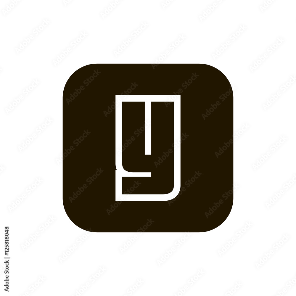 Letter Y vector, logo. Useful as branding symbol, identity, alphabet element, square app icon, clip art and illustration. Letter Y vector, logo. Useful as branding symbol, identity, alphabet element, square app icon, clip art and illustration.