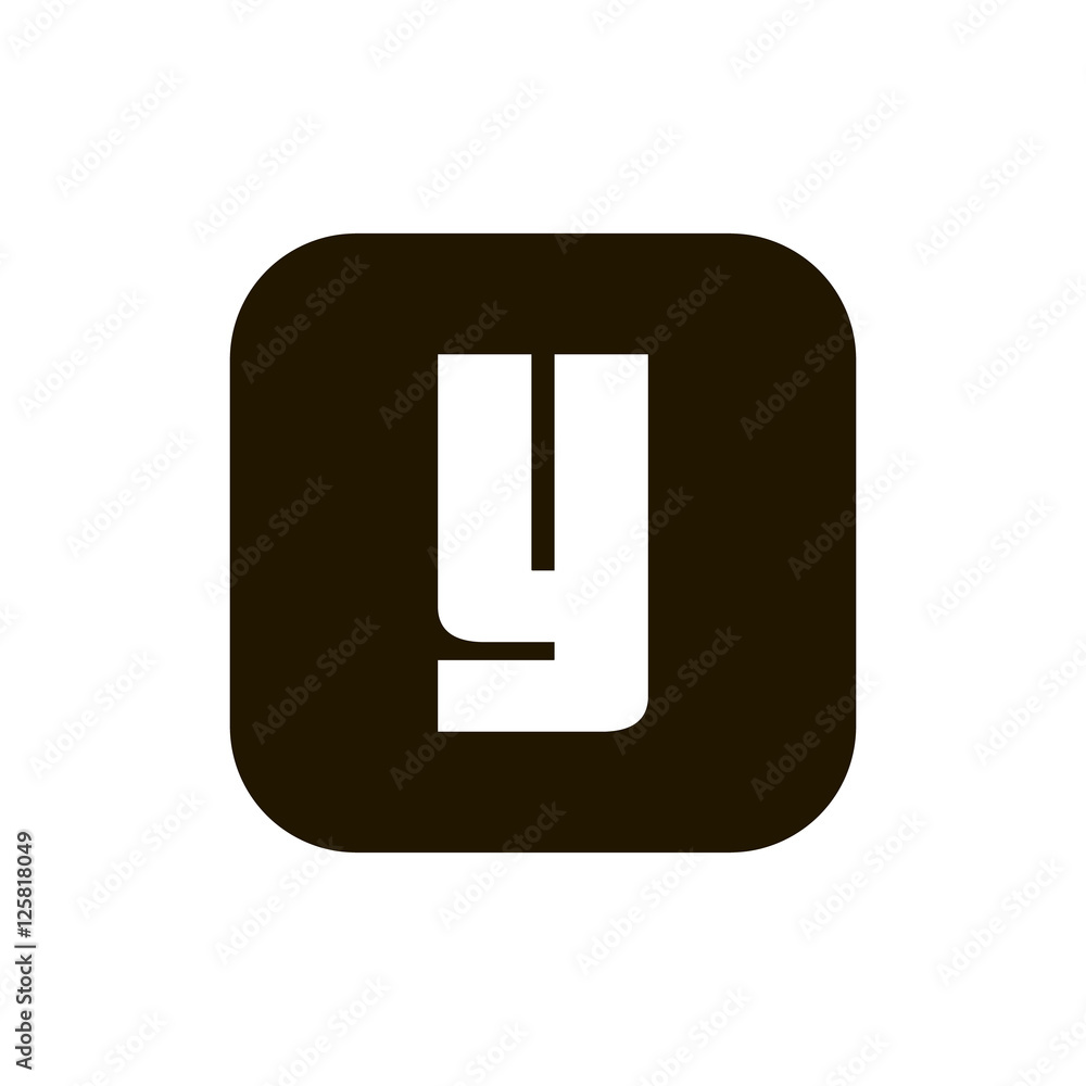 Letter Y vector, logo. Useful as branding symbol, identity, alphabet element, square app icon, clip art and illustration. Letter Y vector, logo. Useful as branding symbol, identity, alphabet element, square app icon, clip art and illustration.