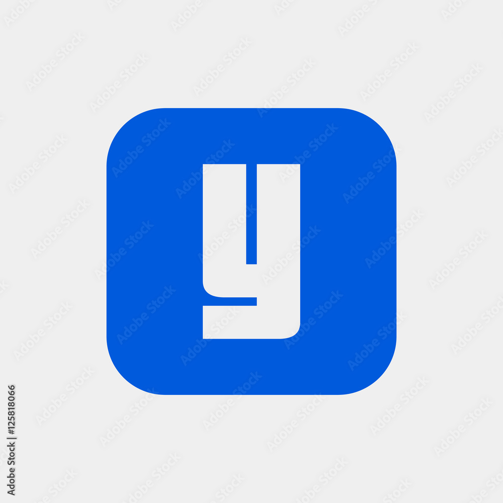 Letter Y vector, logo. Useful as branding symbol, identity, alphabet element, square app icon, clip art and illustration. Letter Y vector, logo. Useful as branding symbol, identity, alphabet element, square app icon, clip art and illustration.
