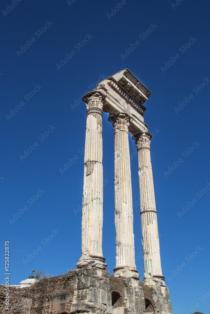 Tempio di Castore e Polluce Foro Romano Roma Italy