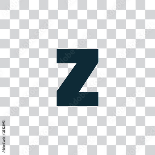 Letter Z vector, logo. Useful as branding symbol, corporate identity, alphabet element, transparent clip art and illustration.