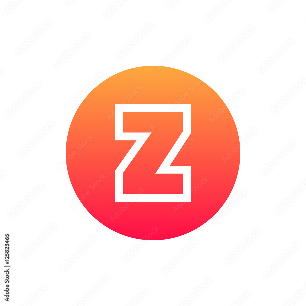 Letter Z vector, logo. Useful as branding symbol, identity, alphabet element, circle app icon, clip art and illustration. Letter Z vector, logo. Useful as branding symbol, identity, alphabet element, circle app icon, clip art and illustration.