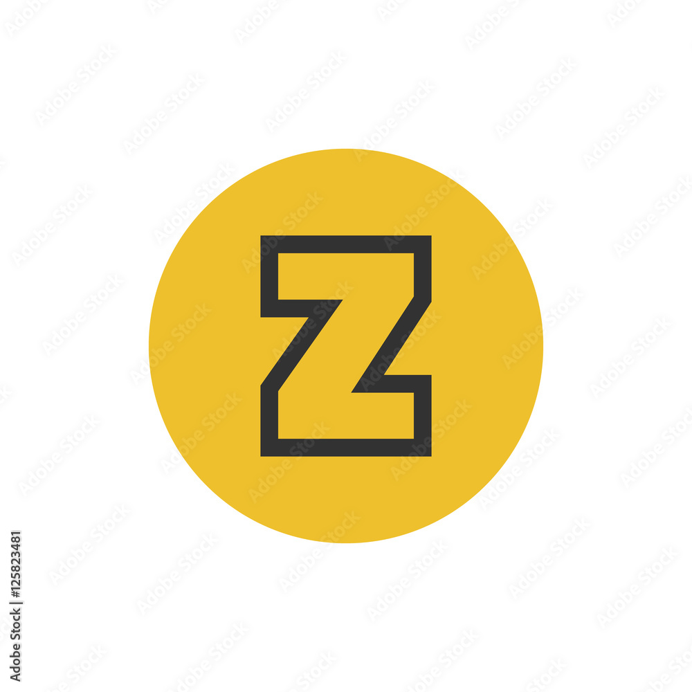 Letter Z vector, logo. Useful as branding symbol, identity, alphabet element, circle app icon, clip art and illustration. Letter Z vector, logo. Useful as branding symbol, identity, alphabet element, circle app icon, clip art and illustration.