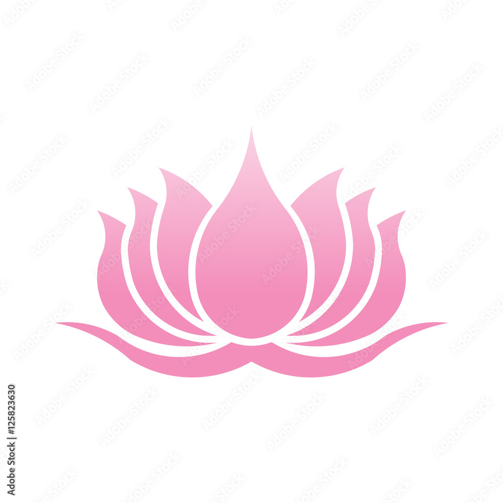 Lotus Flower Logo. Vector Design Illustration Lotus Flower Logo. Vector Design Illustration