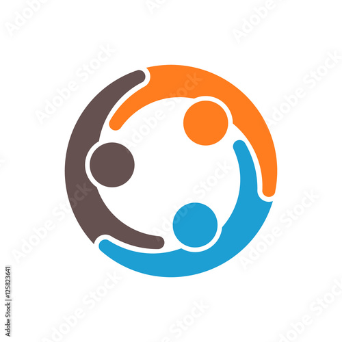  People Logo, Family Logo, Vector Logo Illustration