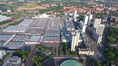 Fiera District in Bologna, aerial view.