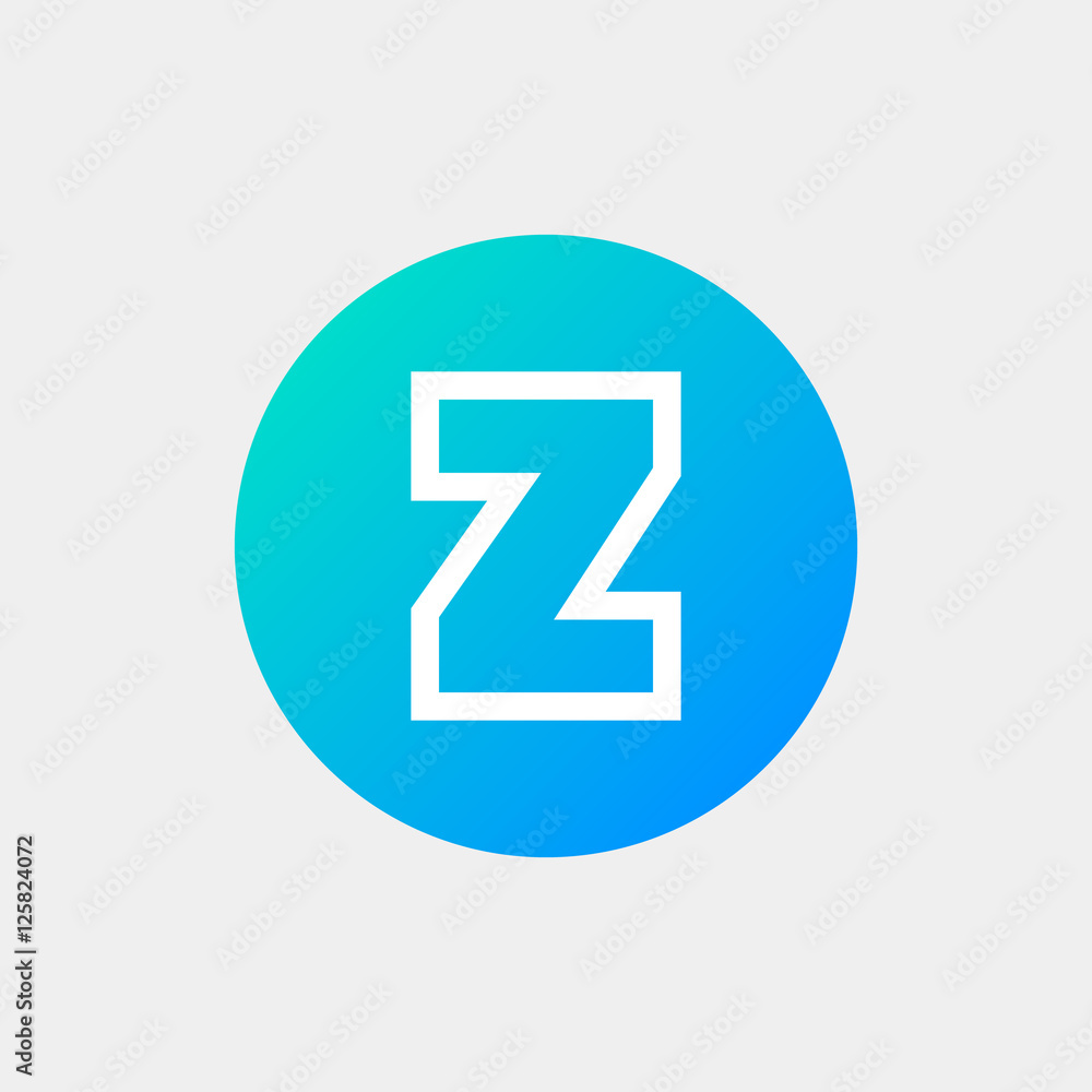 Letter Z vector, logo. Useful as branding symbol, identity, alphabet element, circle app icon, clip art and illustration. Letter Z vector, logo. Useful as branding symbol, identity, alphabet element, circle app icon, clip art and illustration.