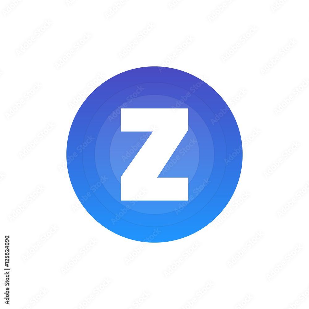 Letter Z vector, logo. Useful as branding symbol, identity, alphabet element, circle app icon, clip art and illustration. Letter Z vector, logo. Useful as branding symbol, identity, alphabet element, circle app icon, clip art and illustration.