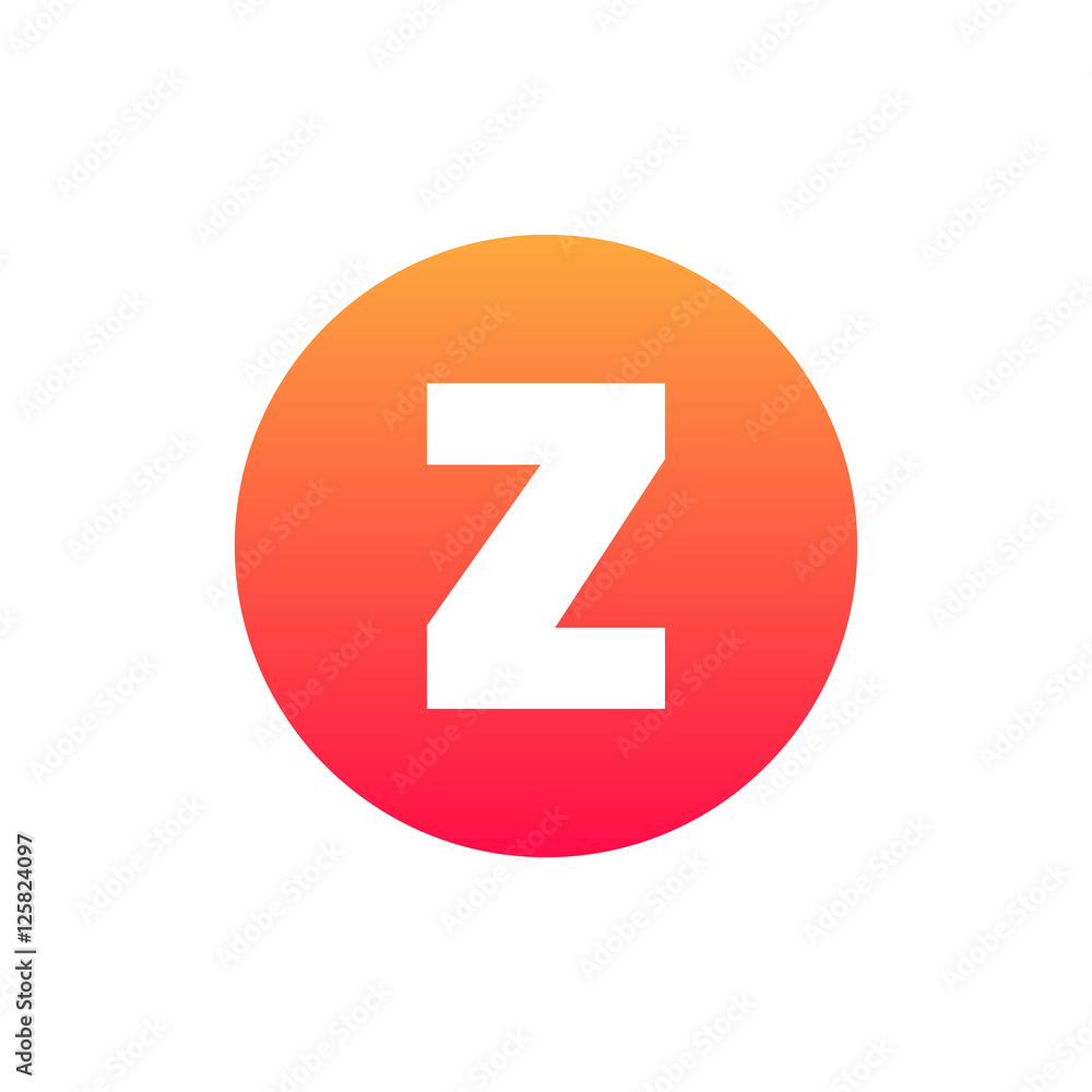 Letter Z vector, logo. Useful as branding symbol, identity, alphabet element, circle app icon, clip art and illustration. Letter Z vector, logo. Useful as branding symbol, identity, alphabet element, circle app icon, clip art and illustration.