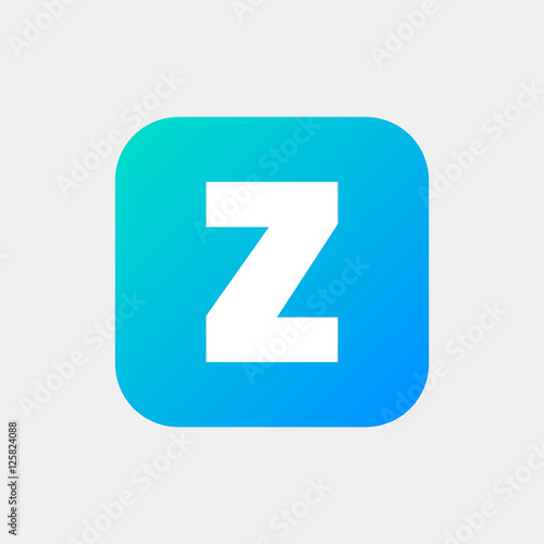 Letter Z vector, logo. Useful as branding symbol, corporate identity, alphabet element, app icon, clip art and illustration.