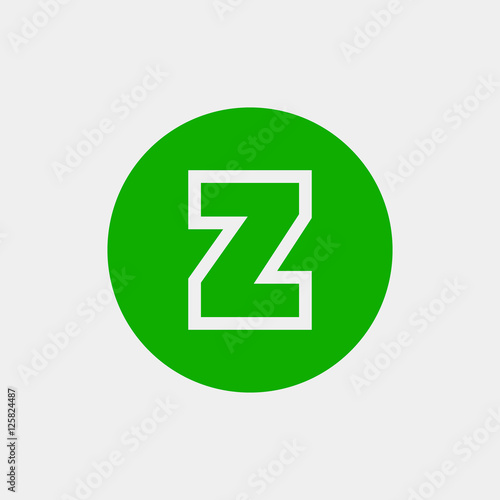 Free Download Letter Z vector, logo. Useful as branding symbol, identity, alphabet element, circle app icon, clip art and illustration. - GFXLoad