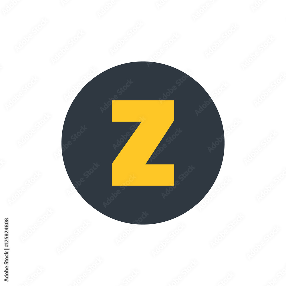 Letter Z vector, logo. Useful as branding symbol, identity, alphabet element, circle app icon, clip art and illustration. Letter Z vector, logo. Useful as branding symbol, identity, alphabet element, circle app icon, clip art and illustration.