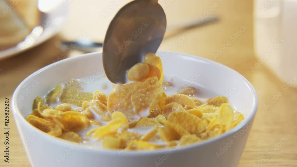 Corn Flakes on a Spoon Corn Flakes on a Spoon