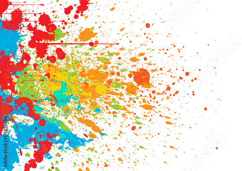 splatter color background. illustration vector background