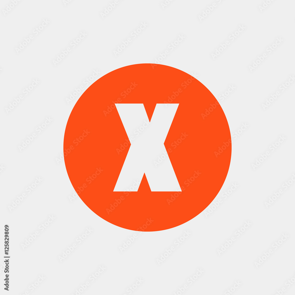 Letter X vector, logo. Useful as branding symbol, identity, alphabet element, circle app icon, clip art and illustration. Letter X vector, logo. Useful as branding symbol, identity, alphabet element, circle app icon, clip art and illustration.