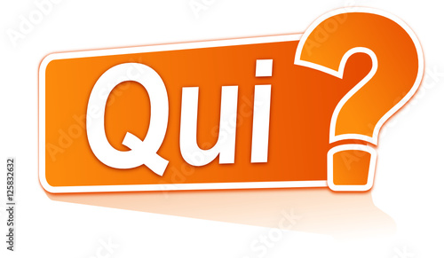 qui sur étiquette orange