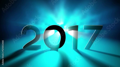 New Year Numbers Scene Intro Motion Graphic 