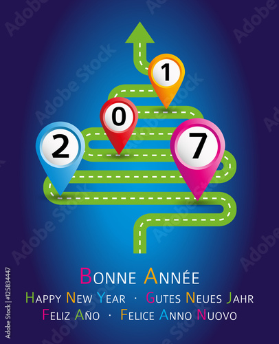 2017-Carte de vœux sapin et balises-1