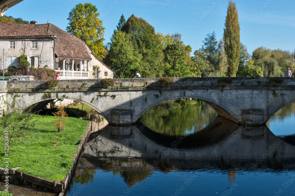 Naklejka premium Brantome, France