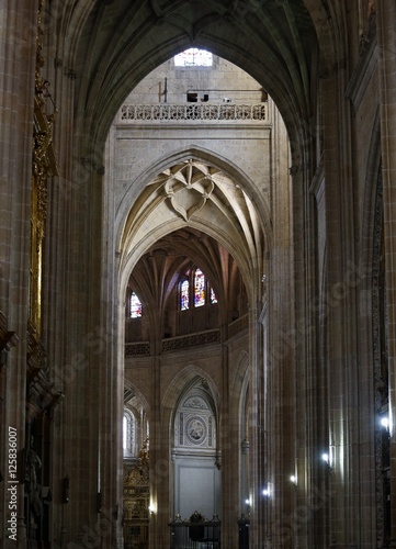 Santa Iglesia Catedral de Nuestra Señora de la Asunción y de San Frutos de Segovia, conocida como la Dama de las Catedrales estilo gótico,Castilla y León,España
