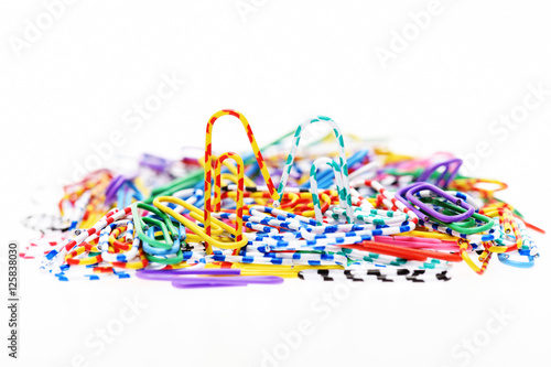 Colorful decorative paper clips