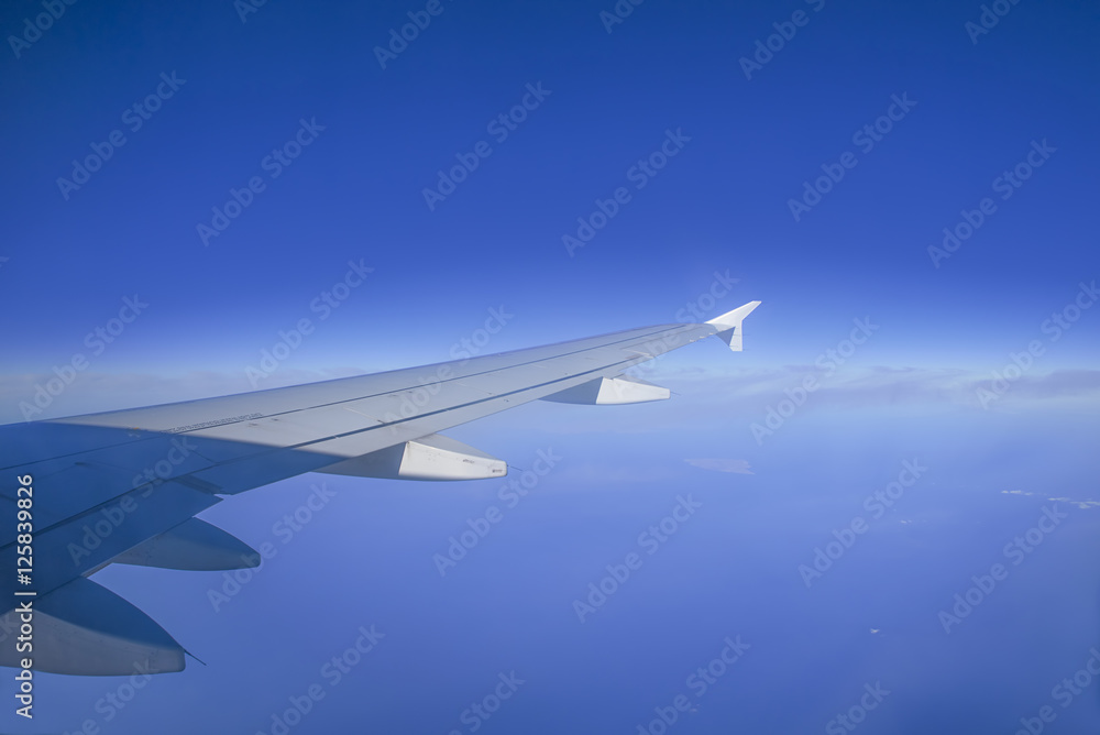 view from the airplane window