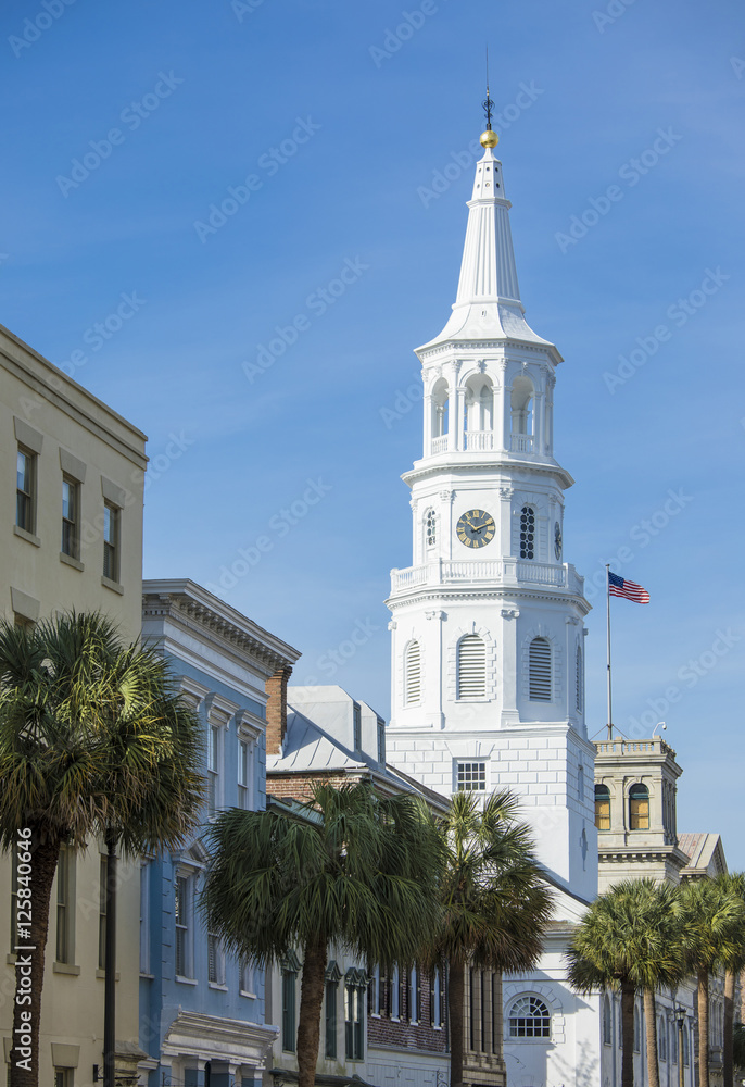 Naklejka premium Downtown Charleston, South Carolina