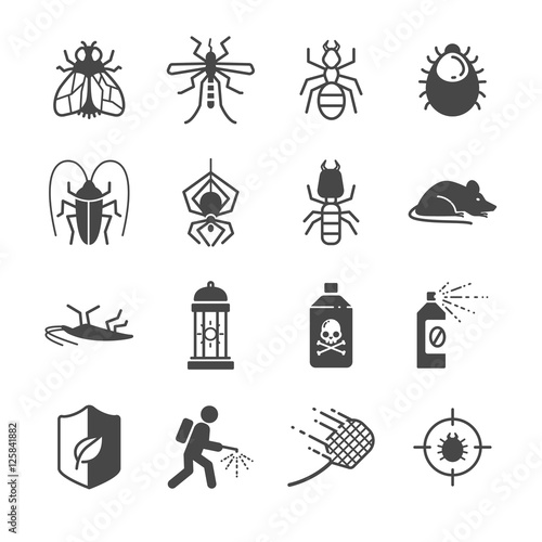 Insects and Pest control icons