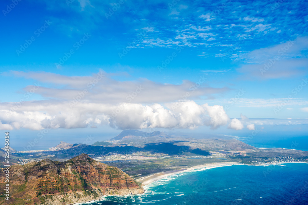 Cape Town and the 12 Apostels from above