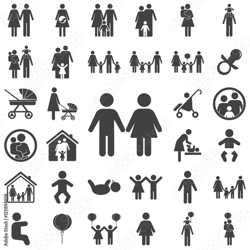 Wallpaper Mural girl and boy icon Torontodigital.ca