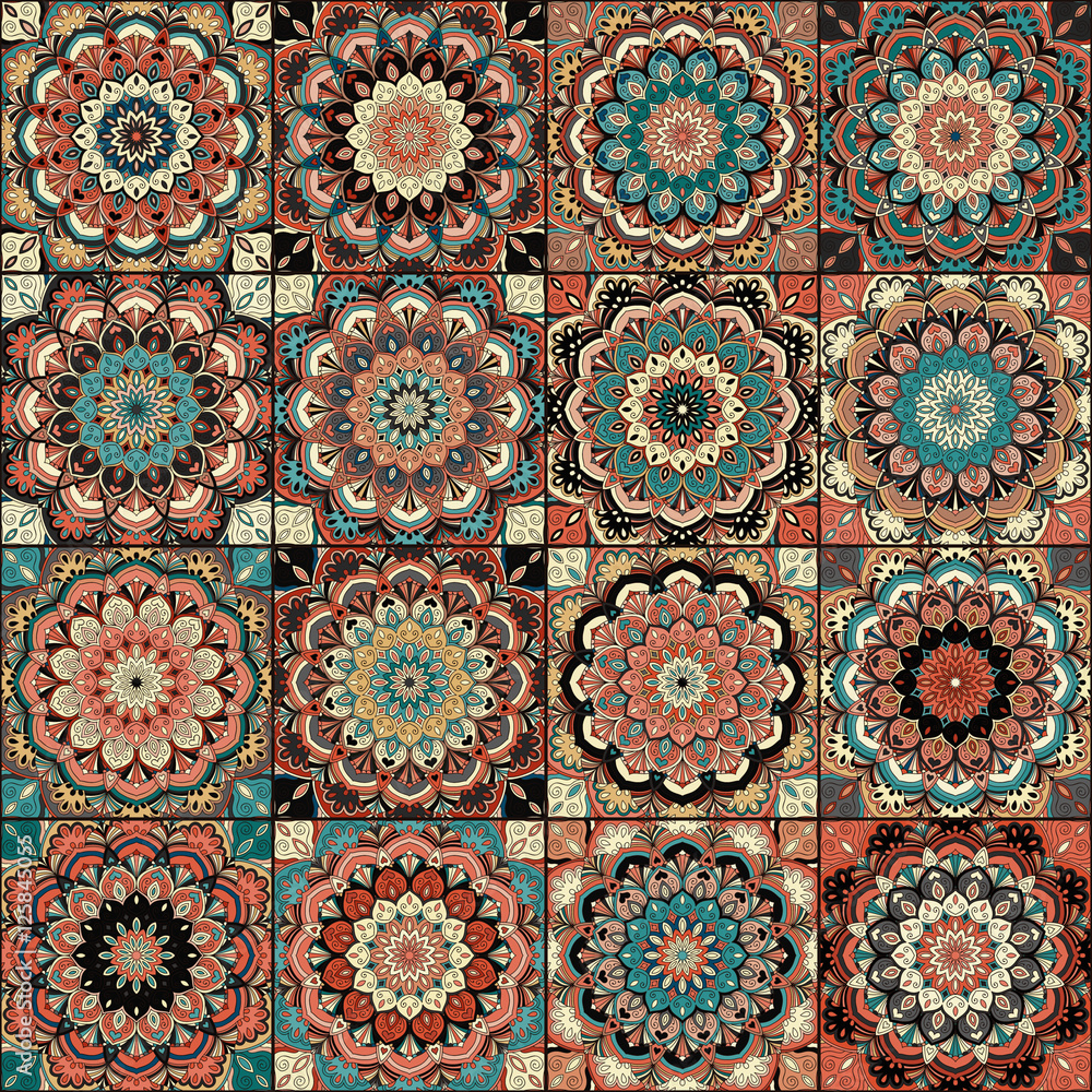 Tile Boho Flower Set