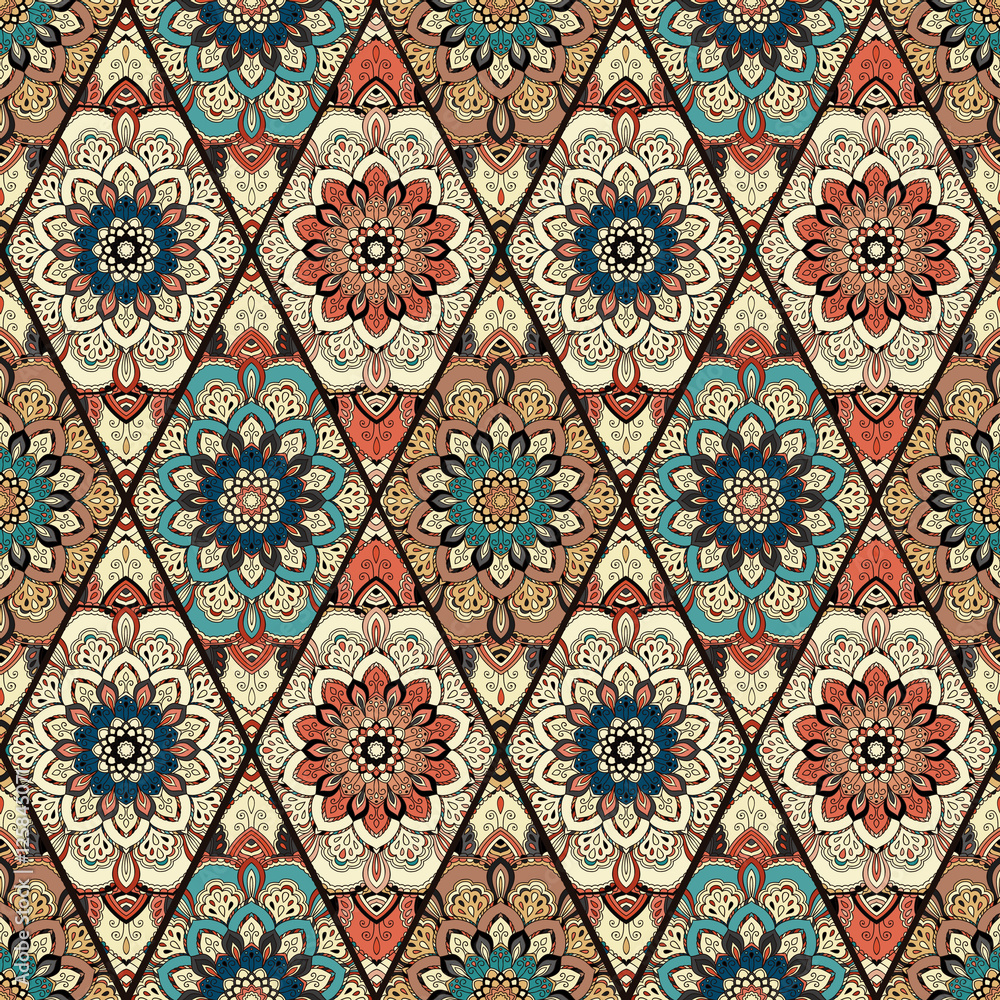 Tile Flower Rhombus Tile Flower Rhombus
