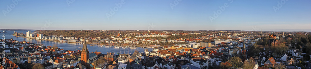 Panoramablick über Flensburg