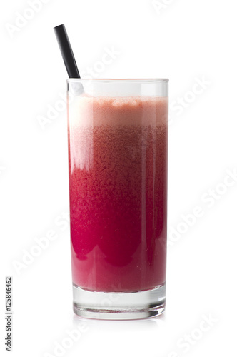 Wallpaper Mural ripe pomegranate juice fruit and its grains on white background Torontodigital.ca