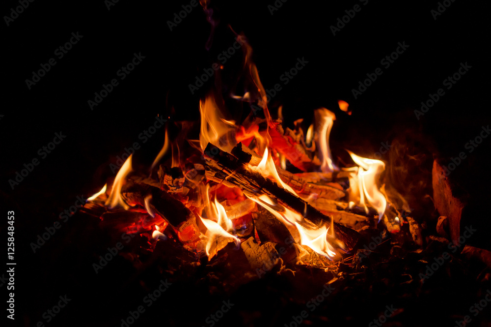 Fire at night Fire at night