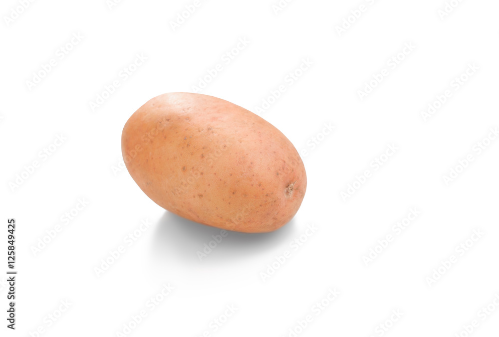 Raw potato isolated on a white background
