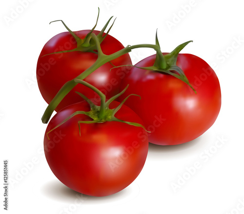photorealistic cherry tomatoes branch (ID: 125851445)