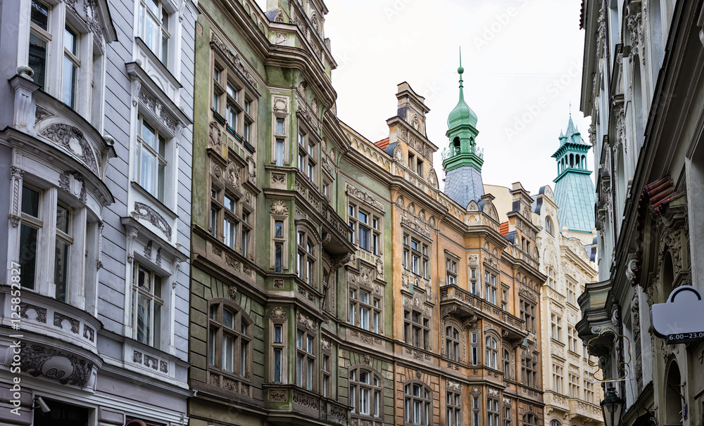 Obraz premium Street buildings in Prague