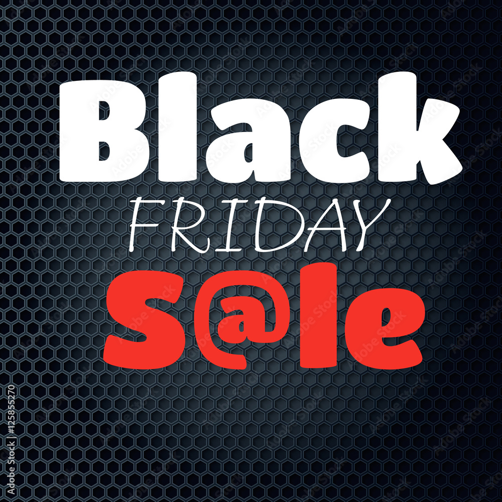 Black Friday sale inscription design template