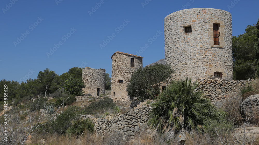 Los molinos de la Plana, Parque Natural del Montgó, Alicante