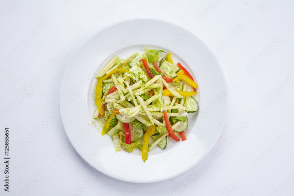 salad on the table salad on the table