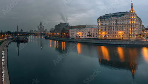 Moscow at night.